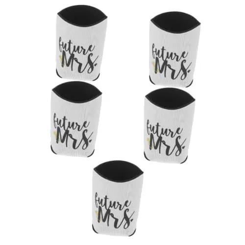 Produktbild: MAGICLULU 5 Teiliges Party Weinglas Set Wiederverwendbare Becherhüllen Bierhüllen Isolierte Hülle Für Bierdosen Bierdosenhüllen Halter Bierhüllen Für Dosen Kaffeetassenhülle Dosen