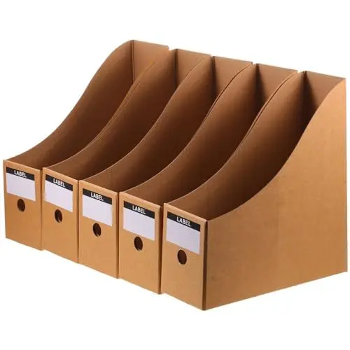 Produktbild: MAGICLULU Schule Lagerung Rack 5 Stücke Papier Datei Box Buch Rack Zeitschriften Datei Ordner Organizer
