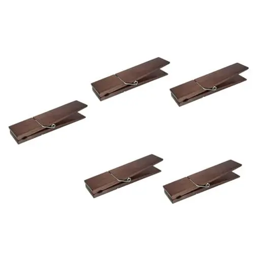 Produktbild: MAGICLULU 5st Handtuchhalter Hause Wäscheklammer Riesige Handtuchklammern Badezimmerversorgung Handtuchstange Aus Holz Holzdekor Jumbo-wäscheklammer Badr Schmiedeeisen Haushalt Turmaufhänger