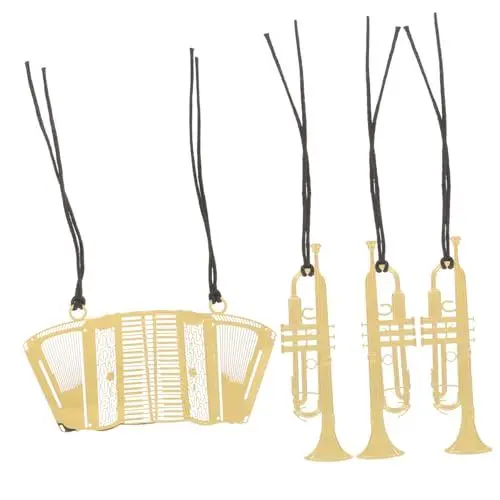 Produktbild: MAGICLULU Lesezeichen Aus Metall Mit Musikinstrumenten- Und Elegant Zum Lesen Und Verschenken Zufälliger Stil