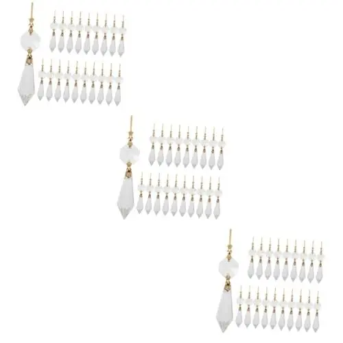 Produktbild: MAGICLULU 3sets Kristall Prismen Kronleuchter Tropfen Lampe Dekoration Ornament Für Schlafzimmer Wohnzimmer 20 Stücke * 3