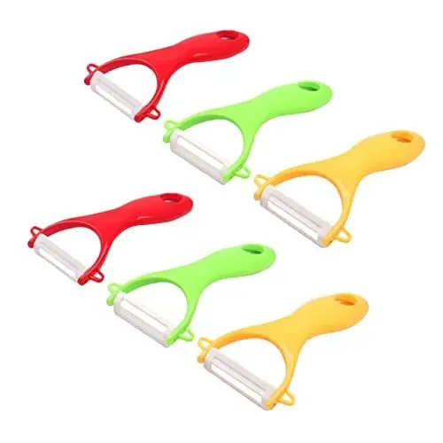 Produktbild: MAGICLULU 6St Fruchtschalenschäler Karottenschäler Gemüseschäler Mehrzweckschäler Zitronenschäler Knoblauchschäler aufhängehaken hebehaken multifunktionswerkzeug Fruchtschäler Küchenschäler