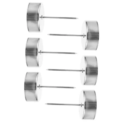 Produktbild: MAGICLULU 6pcs Weihnachtsdekor Metall Kerzenhalter Kerze Tassen Spike Tasse Einsatz