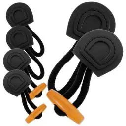 Produktbild: MAGICLULU 6 Paar Leder-Knebelknöpfe Zum Aufnähen Vintage-Verschlussknopf Leder-Horn-Mantelknöpfe Holz-Knebelknopf Aus Horn Für Mantel Pullover Kleidung (Schwarz)