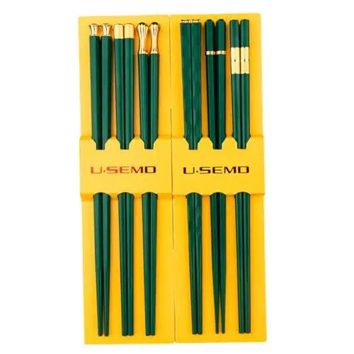 Produktbild: MAGICLULU 6 Paar - Essstäbchen Aus Fiberglas Hitzebeständig Essstäbchen Im Japanischen und Chinesischen Stil Wiederverwendbar für Küche Familie Camping