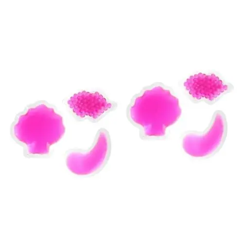 Produktbild: MAGICLULU 6 Stk Beauty-Gel-Eisbeutel Collagen-Augenmaske Gelpad unter den Augen Augen-Gel-Pad Augen gel Hautpflege Gesichtspflege-Gel-Pad Gesichts-Gel-Pad runden Gesichtsmaske PVC