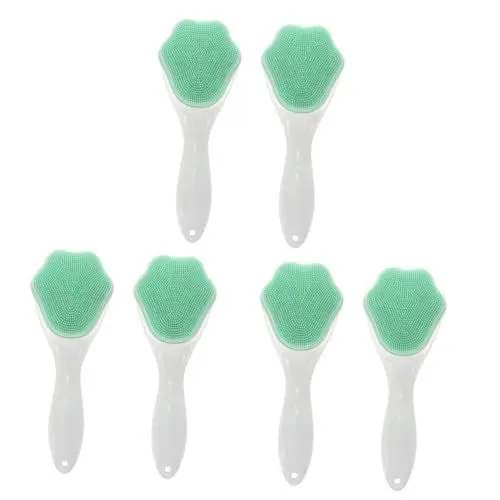Produktbild: MAGICLULU 6 Gesichtsbürste aus Silikon Porenpeeling-Gesichtsbürste Gesichtspeeling Gesichtswaschbürste gesichtsmassagebürste Handbuch Reinigungsbürste handhaben Kunststoff
