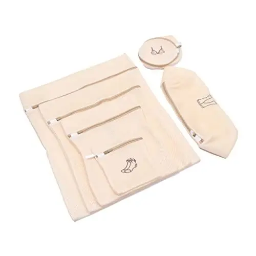 Produktbild: MAGICLULU 6 Stk Maschinen wasch tasche travel laundry bag Wäschebeutel- -Waschtasche Feinwäschebeutel wäscheklammerbeutel Wäschesäcke zarter Kulturbeutel Waschbeutel Doppelschicht