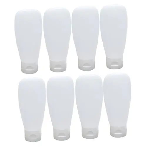 Produktbild: MAGICLULU 8 STK Flasche Mit Desinfektionsgel Leere Lotionsflaschen Gelflasche Seifenspender Nachfüllbare Reisebehälter Schlauchbehälter Reisehand Bilden Weiß Reinigungsmilch Kosmetik Reisen