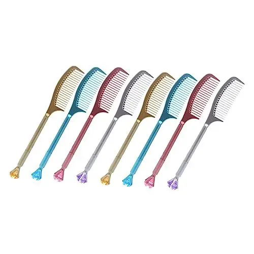 Produktbild: MAGICLULU 8st Diamant-kamm-stift Student Mädchen Kugelschreiber Signaturstift Stift Partybeutel- Füllstoffe. Flüssiger Stift Tier Stifte Fischkreis Kind Schwarze Nadelmine Tragbar