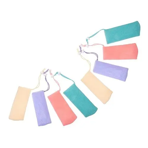 Produktbild: MAGICLULU Seifenstück-taschen Aus Netzstoff 8-teiliges Set Tasche Für Shampoo-seifenhalter Leicht Tragbar Ideal Für Unterwegs