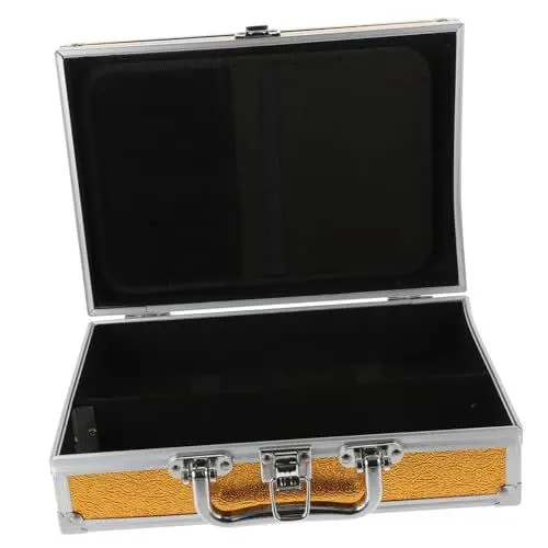 Produktbild: MAGICLULU Aufbewahrungsbox Für Instrumente Aluminium-aufbewahrungskoffer Tattoo-koffer Für Ausrüstung Feuerfester Safe Schminkkoffer Aluminiumlegierung Aluminiumschale Rechter Winkel Reisen