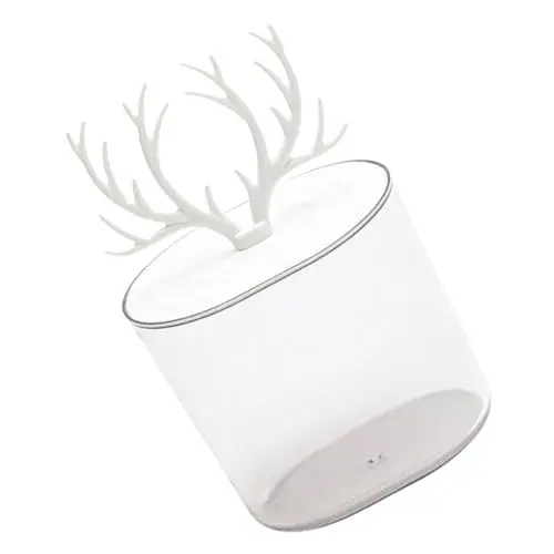 Produktbild: MAGICLULU Aufbewahrungsbox Für Lippenstift Wattestäbchen Zum Schminken Bobby-pin-halter Ohrring-organizer-fach Badezimmer-organizer Baumwolle Halter Spender Weiß Zubehör Schminktisch Wie