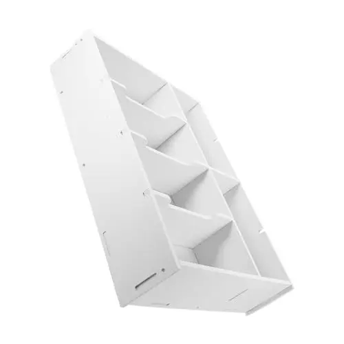 Produktbild: MAGICLULU Elegante Bargeld-organizer-box Für Geldscheine Quittungen Tragbarer Aufbewahrungs-desktop-quittungs-organizer Weiß 6 Fächer
