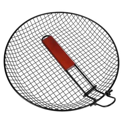 Produktbild: MAGICLULU Grillkörbe Für Bbq - Faltbarer Backkorb Mit Griff Verschleißfest Grillkörbe Für Den Haushalt Kompatibel Mit Verschiedenen Grills