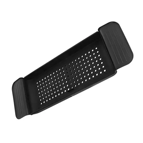 Produktbild: MAGICLULU Tragbares Badewannenregal Schwarz Ausziehbar Servierwerkzeug Tablet- Und Buchhalter