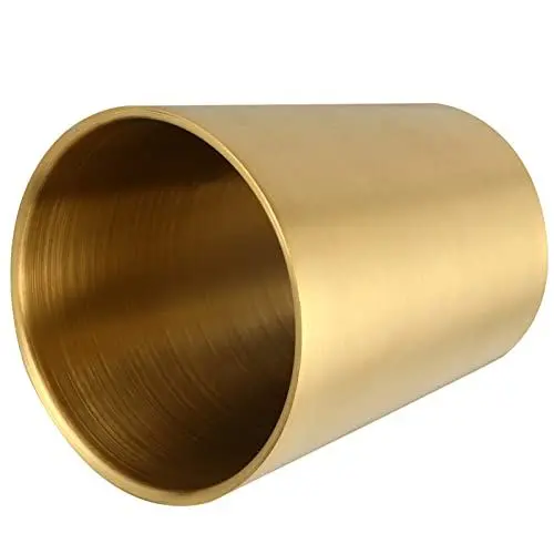 Produktbild: MAGICLULU Bierkrug Wein Eiskübel Kaffeebecher Shaker-Tasse geprägte Weingläser Tequila Sieb thermostasse thermotassen wassernapf masskrugband Trinkbecher Whiskybecher Rostfreier Stahl Golden