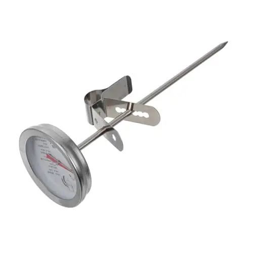 Produktbild: MAGICLULU Bierthermometer Ablesbares Thermometer Thermometerhalter Milchthermometer Getränkethermometer Thermometersonde Thermometer Mit Clip Kochthermometer Edelstahl 304
