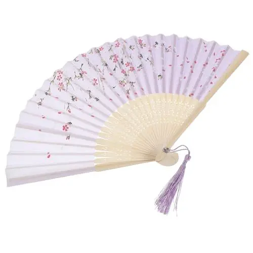 Produktbild: MAGICLULU Handfächer Im Antiken Chinesischen Stil Seide Handventilator Mini-fächer Dekorativer Fächer Für Dekoration Traditionelles Handwerk Kühlung