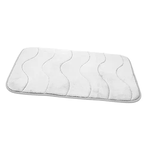 Produktbild: MAGICLULU - Badezimmerteppich Duschmatte Badematte Dekorative Bodenmatte rutschfeste Bodenunterlage Wasserabsorbierender Eingangsteppich