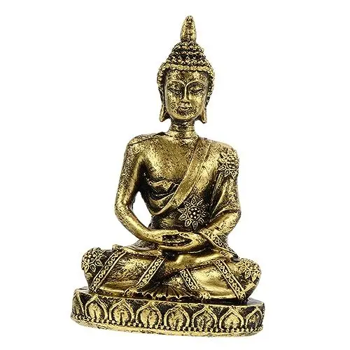 Produktbild: MAGICLULU Sammeln Bronze Buddha Statue Hause Ornament Schreibtisch Skulptur Gong Dekorative