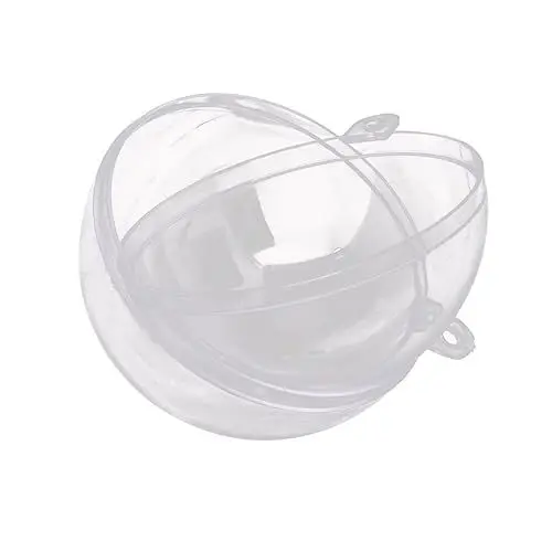 Produktbild: MAGICLULU Christbaumkugeln Kugeln Weihnachtskugel Ornamente Durchsichtige Plastikkugeln Für Bastelzwecke Klare Plastikfüllbare Weihnachtsornamente Christbaumschmuck Ornamente Füllung Lob