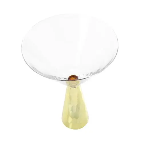 Produktbild: MAGICLULU Stilvolle Gold Tasse Brandy Glas Dekorative Wein Glas für Bar