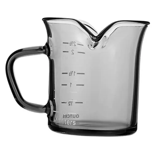 Produktbild: MAGICLULU Glas Kaffeetasse Mit Für Kaffeezubereitung Haushaltsmilchglas Zum Messen Langlebiges Und Bruchfestes Kaffeeglas Für Küche