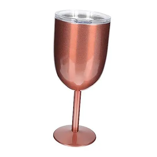 Produktbild: MAGICLULU Doppelwandiges Weinglas Retro-Weingläser Weinbecher Wassergläser Rotweingläser Trink Gläser Rotwein Angebot Wasserkelch Champagner Zubehör kaltes Getränk 10 Unzen