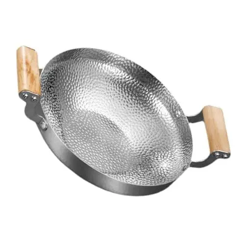 Produktbild: MAGICLULU Einzeltopf Hot Pot Edelstahl-kochpfanne Wokpfanne für Den Haushalt Hitzebeständig Leicht Zu Reinigen