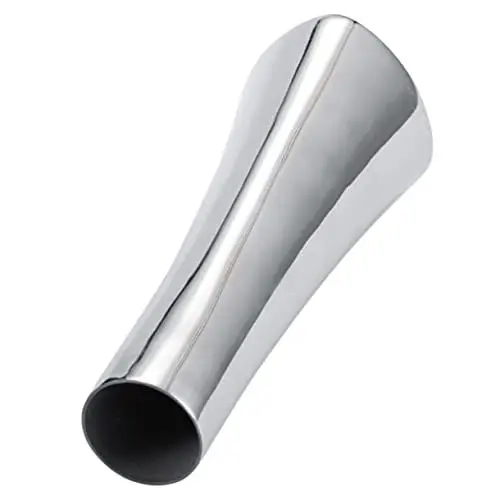 Produktbild: MAGICLULU Edelstahlvase Wohnkultur Runder Mündungshalter Getrocknete Blumenvase Minimalistischer Arrangementtopf Kleine Metallvase Hausbedarf Auf Den Boden Fallen Silberne Vase Edelstahl 304