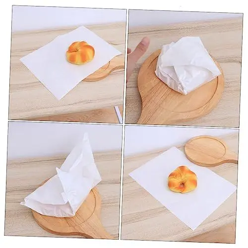 Produktbild: MAGICLULU 100 Stück Fettpapierblätter Einweg-backpapier Ölbeständig Weiß Zum Kochen Backen