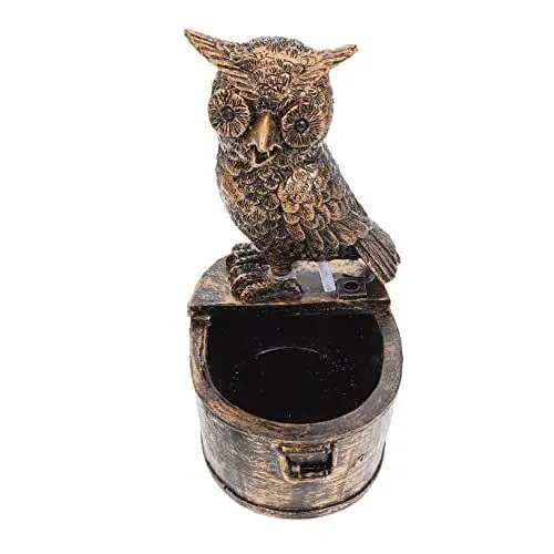 Produktbild: MAGICLULU Wasserbrunnen-Ornament Für Den Außenbereich Eulen-Design Wasserlauf-Ornament Für Gartendekoration