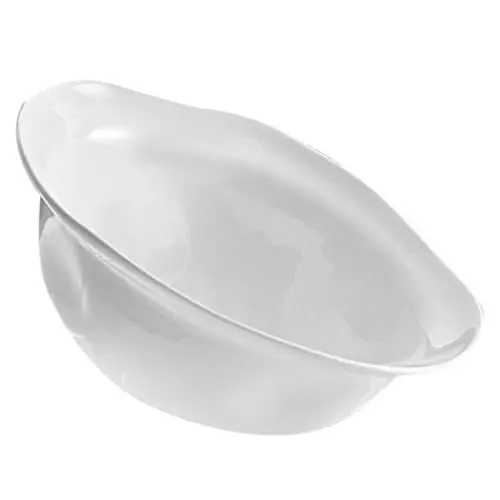 Produktbild: MAGICLULU Kleine Salatschüssel Servieren Aus Schüssel Zum Servieren Karotten-snack-behälter Snack-dessert-schüssel Suppenteller Besteck Weiß Keramik Vorspeise Haushalt