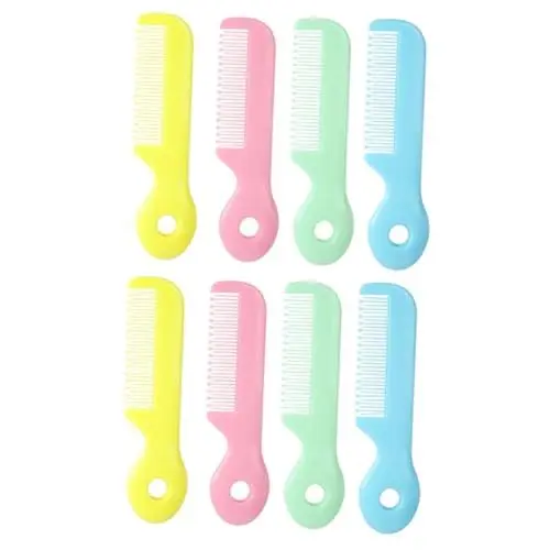 Produktbild: MAGICLULU 2sets Säuglingshaarkamm Baby-dusche-kamm Für Neugeborene Baby-haarbürste 4 Farben 4 Stücke * 2