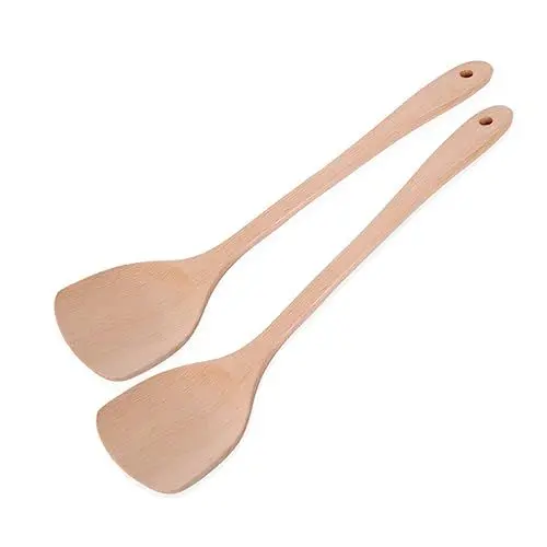 Produktbild: MAGICLULU Handgefertigtes Kochgeschirr Aus Holz Wok-spatel Für Asiatische Bratpfanne Wender Antihaftbeschichtete Pfanne Helfer