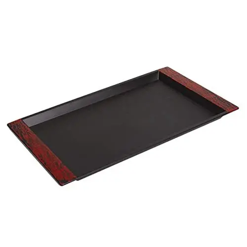 Produktbild: MAGICLULU Japanisches Tablett Plastikgeschirr chinesisches Kung-Fu-Teetablett Grill zubehör Serviertablett Ablagen zum Organisieren rutschfest Kaffee Tablett Tablettgestell Tee-Tablett pp