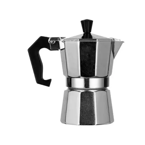 Produktbild: MAGICLULU Manueller Aluminium-wasserkocher Kaffeemaschine 150 Ml Vorratsdose Handkaffeekanne Silber Für Zuhause Café
