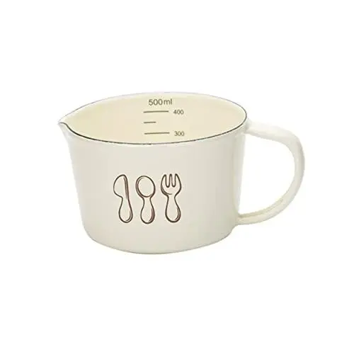 Produktbild: MAGICLULU Messbecher Zum Backen Emaille-becher Abgestufter Ausguss Zum Kochen Und Trinken
