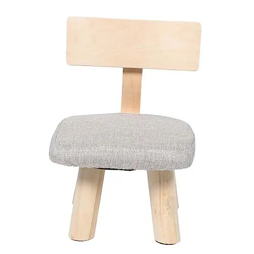Produktbild: MAGICLULU Kinderstuhl - Kinderrückenstuhl Kleinkindhocker Gepolsterter Tritthocker Ergonomisches Design Material Perfekt Für Kinderzimmer Und Zum Spielen