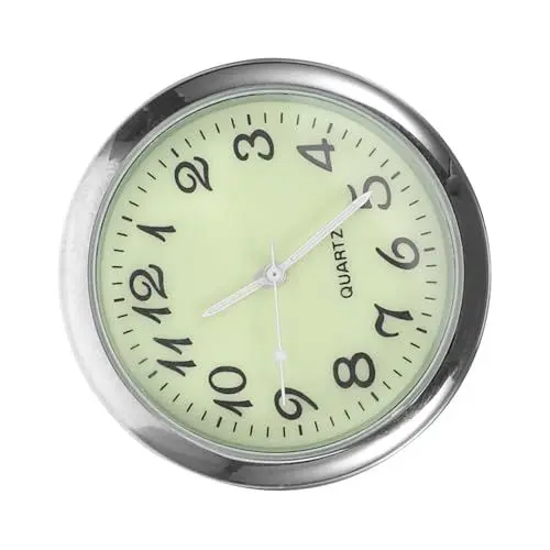 Produktbild: MAGICLULU Kleiner Quarz Auto Uhr 4cm Armaturenbrett Uhr mit Beleuchtung Kreatives Auto Zubehör für Innenraum für Fahrzeug Präzise Zeitanzeige