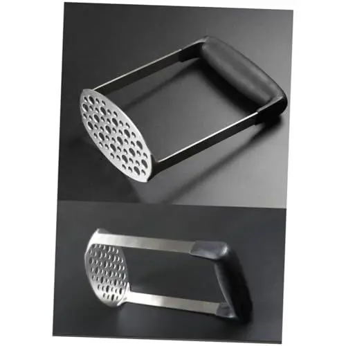 Produktbild: MAGICLULU Knoblauchpresse Edelstahl küchenmaschiene kochgeschirr küchenwerkzeug Easy putz gemüsehäcksler Reisser Kartoffelstampfer für die Küche Kartoffeln Karottenpresse Silver