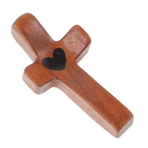 Produktbild: MAGICLULU Kreuzverzierung stehendes Kreuz aus Holz katholisches Holzkreuz christliches Holzkreuz religiöse Dekoration kreuzen Dekorationen Holztisch andere Holzprodukte Ornamente hölzern
