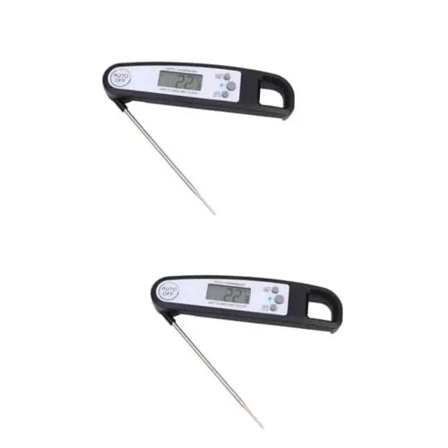 Produktbild: MAGICLULU Küche 2St Digital Praktisches Lebensmittelthermometer raumthermometer innen Außenthermometer Elektronisches Backthermometer Kochthermometer kabellos Fleisch Sonde Küche Kochen