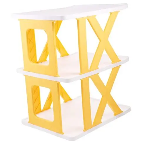 Produktbild: MAGICLULU Küchen Topf Halter Eingang zum Schuhregal Kleiderschrank stapelbar Schuhregale Kitchen Shelf Stand Schuhregalständer Schuh- und Stiefelregal Haushalt Kleiner Schuhschrank Plastik