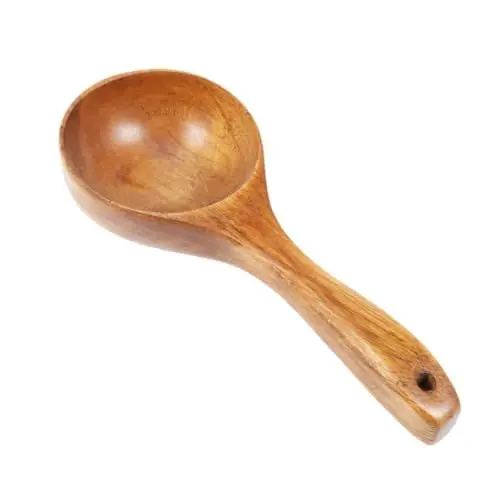 Produktbild: MAGICLULU Suppenlöffel Aus Holz Im Vintage-stil Wasserkelle Schaufel Große Kapazität Leicht Zu Reinigen für Die Küche