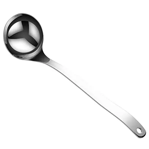 Produktbild: MAGICLULU Ergonomisches Design 316 Edelstahl Suppenlöffel Hochleistungs-kochlöffel Servierlöffel Aus Metall