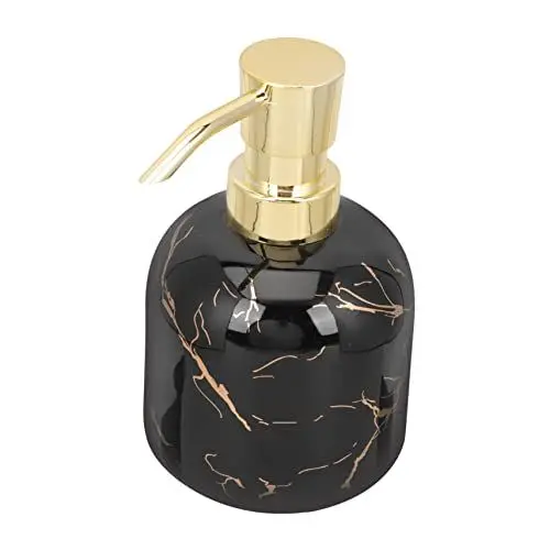 Produktbild: MAGICLULU Robuste Keramik-flüssigkeitsflasche Hotel-Shampoo-Spender Pressbehälter Für Handseife Duschgels Schwarz