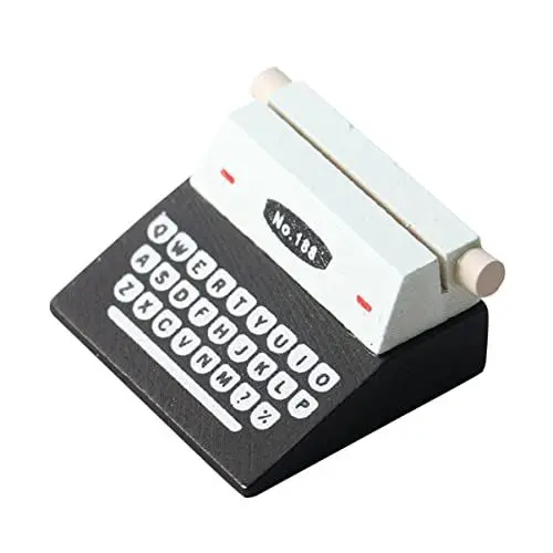 Produktbild: MAGICLULU Mini-schreibmaschinenpendel Miniatur-schreibmaschinenmodell Mini-Retro-Schreibmaschine Bausatz Für Eine Schreibmaschine Retro-europäisches Harz Sammlerfiguren Zubehör Möbel Holz