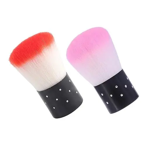 Produktbild: MAGICLULU 2stücke Nagelstaubbürste Nagelreiniger Aus Pe-material Für Maniküre Tragbare Nail Cleaner Mit Design Für Nägel Hände Füße